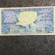 Uang Kertas 5 Rupiah Kuno 1959