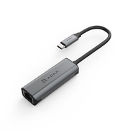 ADAM 亞果元素 CASA e2 USB-C 對 2.5G Gigabit 高速乙太網路轉接器 灰