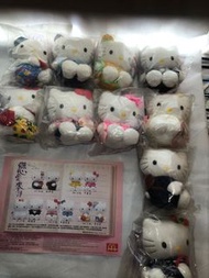 全部10隻 絕版 未開封 1999 麥當勞 Hello Kitty 戀愛麥語 全套連墊枱紙 餐紙