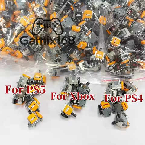 50PCS GINFULL 4.0 Hall Effect Joystick Anti Drift 3D Analog Thumbstick For PS5 PS4 Xbox360 Xbox Seri