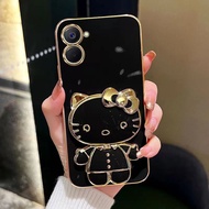 เคสโทรศัพท์สำหรับ Realme C55 C33 C30 C30S 11pro Realme 3มิติ + ฝาหลังสุดหรู10Pro พร้อมตัวยึดกระจก