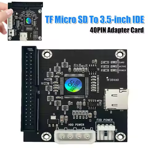 TF Card to IDE Mobile Hard Drive Micro SD To 3.5-inch IDE 40PIN Adapter Card Memory Card SD To 3.5 I