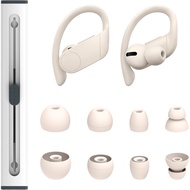 hopopwer Set Pengganti Eartips Silikon untuk Earbuds Powerbeats Pro Beats Wireless Earphone Headphon