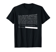 Funny Cyber Security Password T-Shirt