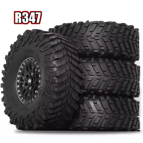 1.9 Beadlock Wheels and Tires Set for 1/10 Crawler Car SCX10 SCX10 II III D90 TF2 CC01 TRX4 TRX 4pc