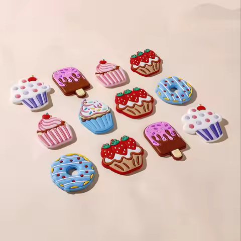 Cartoon Small Refrigerator Magnet Cute Cake 3D Fridge Soft Magnet Sticker Mini Cute Cake Ice Cream D