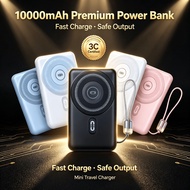 10000mAh 5000mAh Magnetic Wireless 5000mAh PowerBank For iPhone 15 14 13 12 Pro Built In Cable 15W P