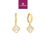 HABIB Mother of Pearl Earrings in 585/14K Yellow Gold YCLE00444-8