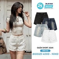 High Waist Slim Jeans with Stone Embroidered Horse Back Pocket Bigsize QC75 2KJeans