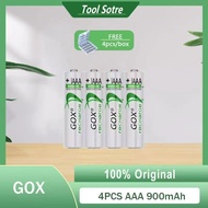 GOX 1.2V AA 2450mAh/AAA 900mAh NIMH Rechargeable Battery With GOX 4 Slots LCD Intelligent Display Ba
