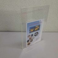 Acrylic T-Shape Display Stand Potrait Acrylic  display stand Size A3A4A5 Acrylic stand T-Shape Trans
