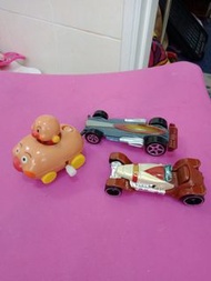 超跑合金車*2+麵包超人發條車#玩具市集