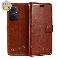 HP OPPO RENO 7 Z 5G CPH 2343 LEATHER CASE LEATHER WALLEThp FLIP COVER HEADPHONES