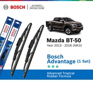 Bosch Advantage U Hook Wiper Set for Mazda BT50 / BT50 Mk3 (24"/16")