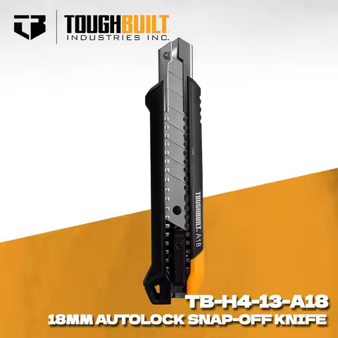 TOUGHBUILT Utility Knife TB-H4-13-A18 18MM AutoLock Snap-off Knife Toughbuilt Multifunctional Cuttin