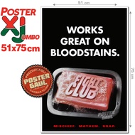 Poster XJumbo FILM POSTER REPRODUCTION : FIGHT CLUB (TEASER STYLE B) #XJFJP452 - size 51 x 75 cm