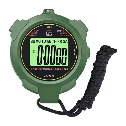 Classic Waterproof Digital Stopwatch Professional LCD Display Sports Training Alarm Clock Timer Stop