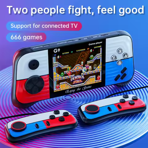 PSP Handheld Game Console Single and Double Handle Classic Retro Arcade 666-in-1 Handheld Console No