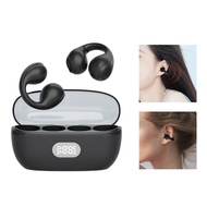 [Simhoa3] Wireless Clip On Headphones LED Display Sports Earbuds Earphones for Office