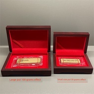 Gold Bar Storage Box Gold Note Gold Coin SATINE Collection High-Grade Gold Collection Box Packaging 