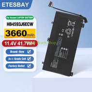 แบตเตอรี่ GlobeTrove HB4593J6ECW 11.4V 3660mAh สำหรับ Huawei MateBook 13 2020 WRT-W19 WX9 W29 i7 HN-