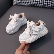 Single Match Children White cod Soft 2024 Sole Hundred Girls Baby New Style Breathable Sports Shoes 