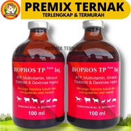 BIOPROS TP FORTE 100ml - ATP Vitamin Mineral Penguat Otot Ternak