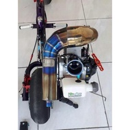 MESIN Right engine 63cc exhaust