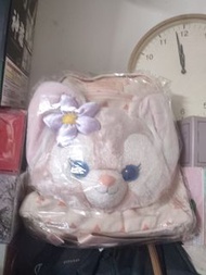 商品是迪士尼的 Duffy and Friends 系列角色 LinaBell（玲娜貝兒）大頭絨毛雙肩包/後背包