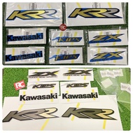 STIKER SILVER ZX DAN BIRU ZX 150 RR150 ORIGINAL KAWASAKI