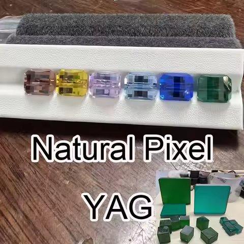 Natural Color 10X12mm Pixel Gem YAG Material for Fine Jewelry Wedding Birthday Present