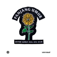Tshirttokoh - Backpatch Mekarlah Kebaikan - Panjang Umur Hal-hal Baik Bordir