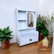 [COD] RAK KOSMETIK TOLET GANTUNG MINI - RAK HIAS KAYU BERKUALITAS FREE KACA