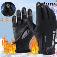 JUNEGOODS Riding Gloves Men Touch Screen Warmer Racing Riding Gloves