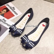 Ribbon jelly shoes/women's jelly shoes/black jelly shoes/girls' pvc jelly shoes