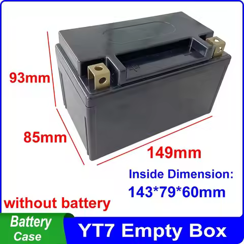 YT Battery Case YT7 YT5 YT4 Empty Box Fit 18650 26650 32650 LiFePO4 Cells 12V 12.8V 4Ah 5Ah 7Ah 12Ah