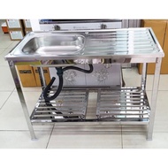 Recommended Model Daimon Diamond Brand Dishwashing Sink Stainless Steel Size 100x50x77 Cm.