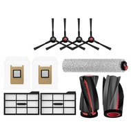 Compatible with Eufy E28 Omni/E25 Omni Robot Vacuum Cleaner Main Brush/Cloth Roller/Side Brush/Dust 