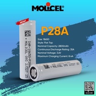 (READY STOCK) ORIGINAL MOLICEL P28A BATTERY 18650 (1 PCS)