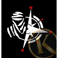 <<Ready Stock>> K181# STICKER DAKAR COMPASS ROSE EAST 4x4 VINYL DECAL STICKERS