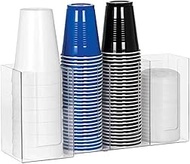 Dispense-Rite CTHL-4 Four Section Countertop Cup and lid Organizer, Fits 6 oz. to 44 oz. Cups and Li