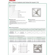 Exhaust Fan 16" Inch Bfs 400/220V Helon Eq Hrlm