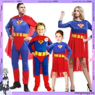 Halloween cos Adult Superman Male Female Spiderman Batman Captain America Muscle Thor Character Perf