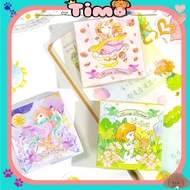 Cute Flower Sticker Vintage Classic Timo Girl Transparent Sticker ST44