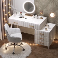 Dressing Table Nordic Light Luxury Style Bedroom Modern Minimalist Include Drawer Meja Make up ( Rea
