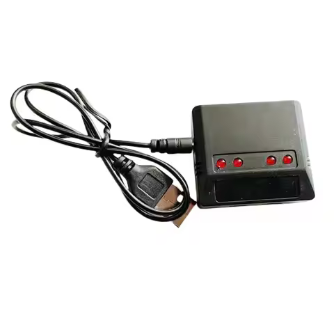 1 In 4 USB Charging Unit Hubsan X4 H107L H107C Lipo Battery Charger For WLtoys RC Syma X5C X5SC Quad