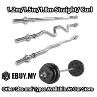 EBUY Straight Barbell & Curl Barbell Ez Curl Bar Dumbbell Bar Gym Fitness Equipment Barang Gym Olymp