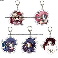 Duma keychain Acrylic plastic keychain kokushibou kibutsuji muzan akasa kaigaku backpack accessories
