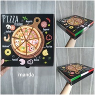 Box pizza kardus kotak pizza dus pizza warna hitam