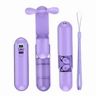 JQVITEK T64 TWS 4 in 1 Multi-Function F7 True Wireless Bluetooth Earphone with Touch Fan Flashlight 